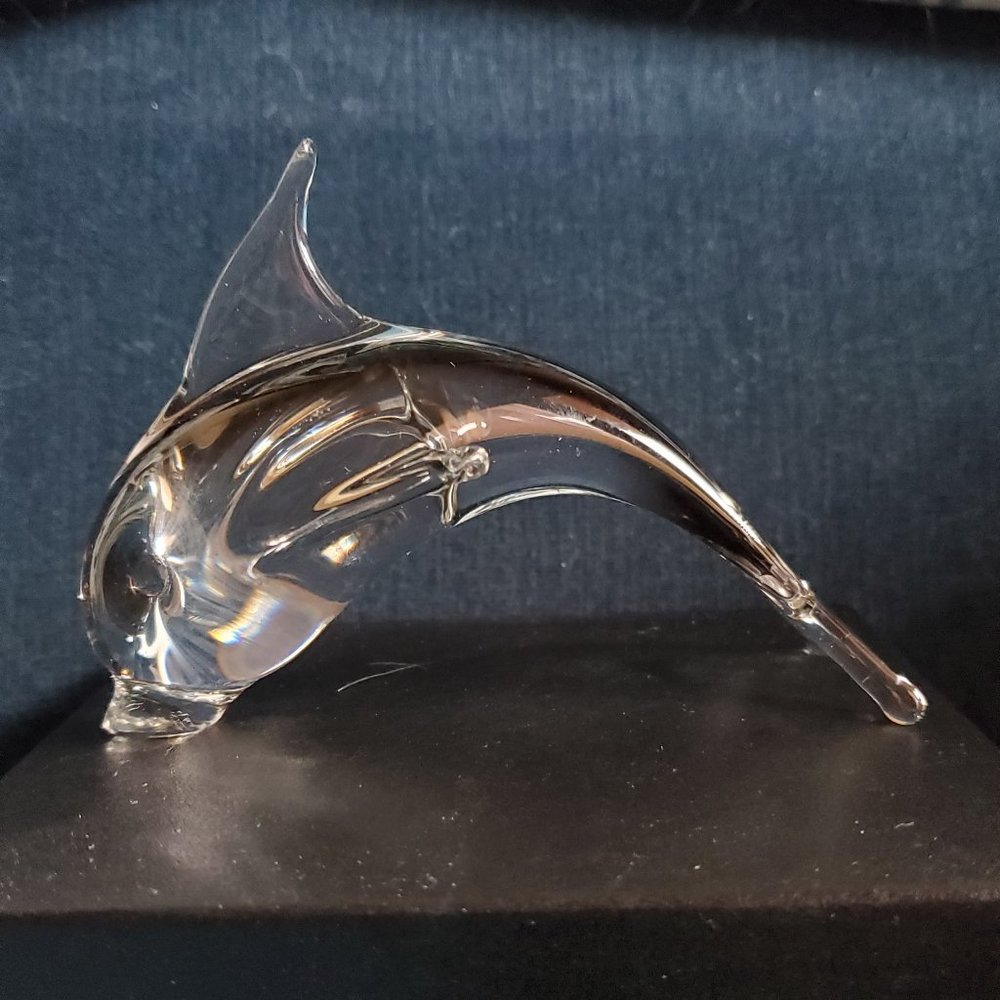 Murano paperweight DOLPHIN ...exclusivly for the Danbury Mint ...Made in Italy